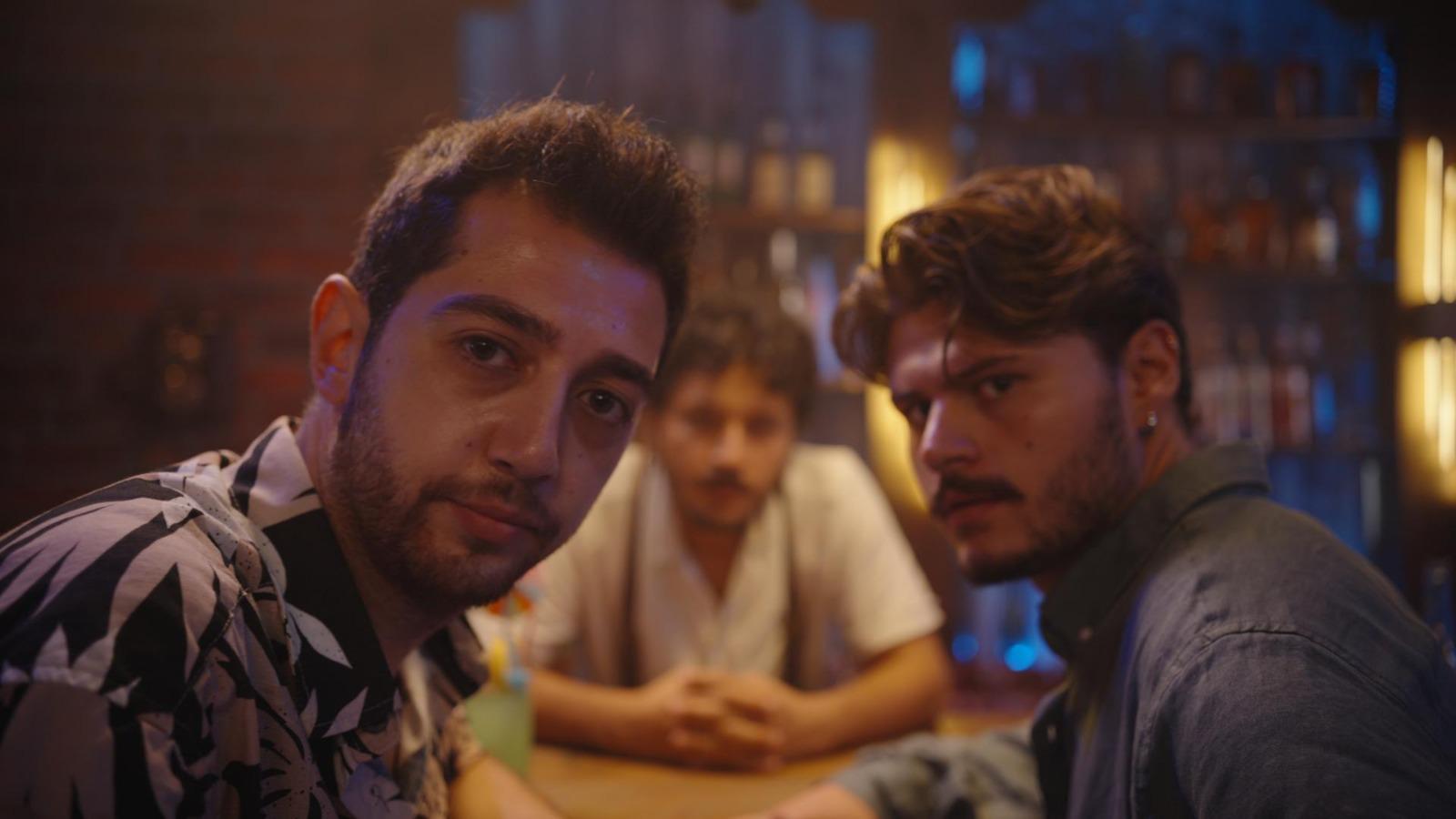 Kutay, Gökhan, and Batu at the bar — Love: Fall in Death
